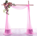 VDS Pack of 1 Panel Wedding Arch Draping Fabric Sheer Chiffon Fabric Drapery by VDS