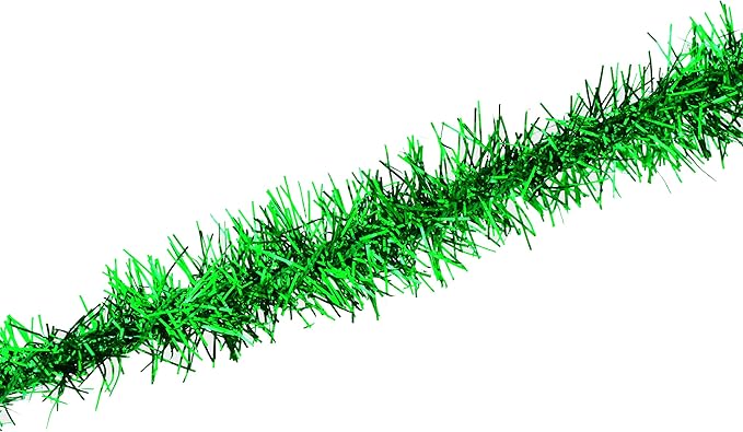 Mandala Crafts Green Tinsel Garland - Image 2