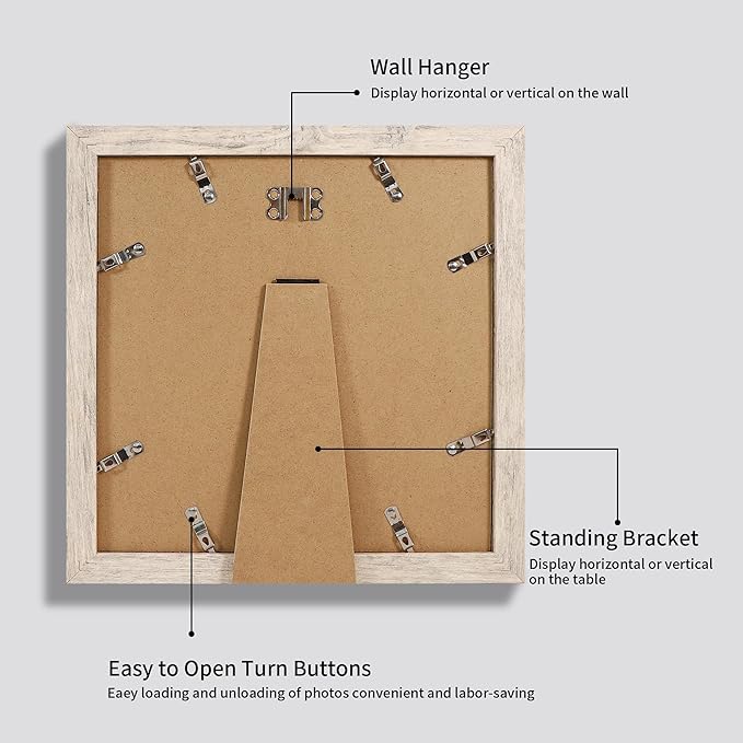8x8 Picture Frames Set of 4 - Image 5