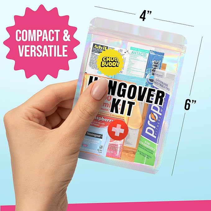 1 Pre-Filled Hangover Kit for Bachelorette Party Favors, 21st Birthday Gifts - Image 3