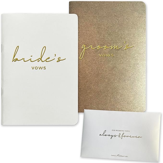 Vow Books His and Hers Wedding Vow Books Bride and Groom Vow Books Wedding by WeddingGiftsWedding