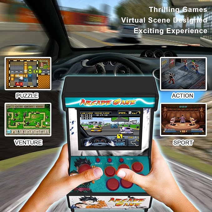 Mini Arcade Machine, Retro Gaming Console, Handheld Game Console - Image 2
