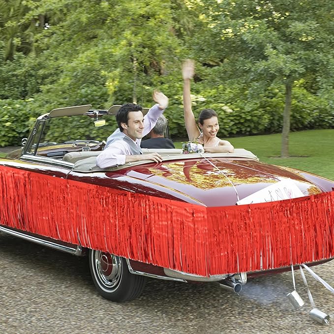 Red Birthday Decorations Tinsel Garland Parade Float Decorations - Image 6