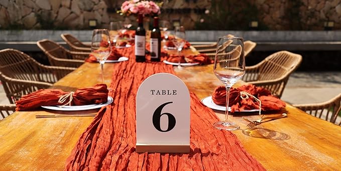 Wedding Table Numbers 1-20, Acrylic Arch Signs - Image 5
