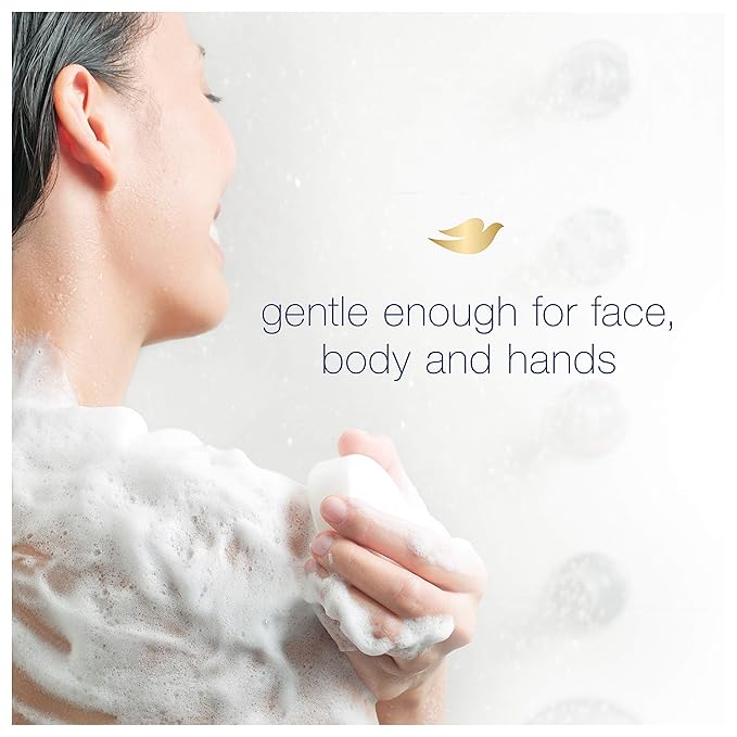 Dove Sensitive Skin Hypo-Allergenic Beauty Bar Soap, 4 Ounces - Image 7