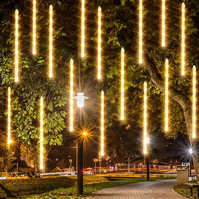 Dazzle Bright Christmas Lights Outdoor, 288LED Meteor Shower Rain Lights 12 - Image 5