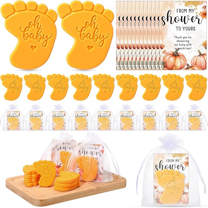 50 Sets Baby Shower Soap Favors by Dimsile
