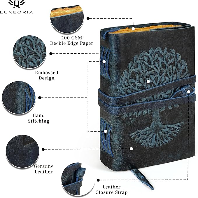 LUXEORIA Tree Of Life Leather Journal - Image 5