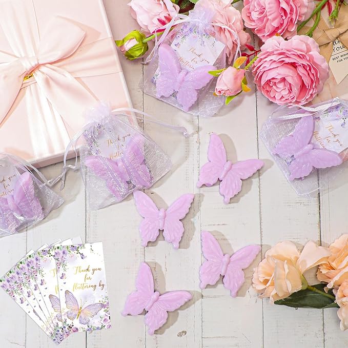 Dunzy 100 Set Butterfly Theme Baby Shower Favors - Image 4