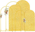 MODFUNS Arch Backdrop Stand and Cover Set 4&5&6ft Gold Sequin Arch Stand Cover by MODFUNS