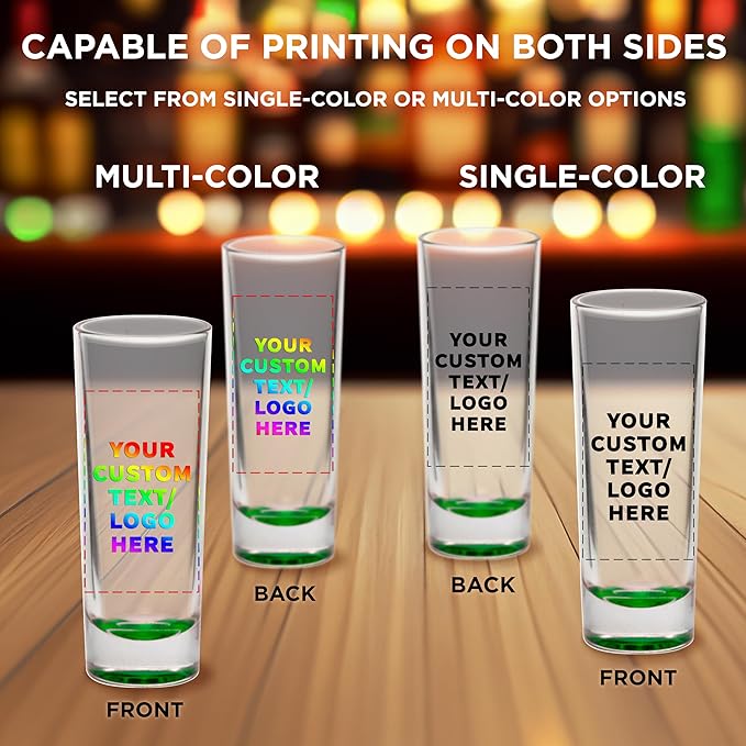 Custom Cordial Shooter Shot Glasses 2 oz. Set of 100, Personalized Bulk Pack - Image 6