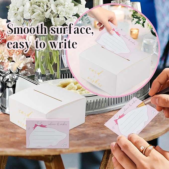 Bridal Shower Games Bridal Shower Advice Cards Wedding Games 50 Guests Advice - Image 3