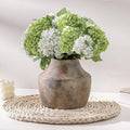 Mitt&Ditt Ceramic Flower Vase, 5.3 inch Pottery Farmhouse Rustic Vase, by MittDitt