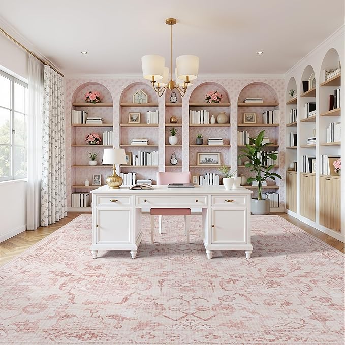 Pink Extra Large Area Rug 10x14 - Image 3