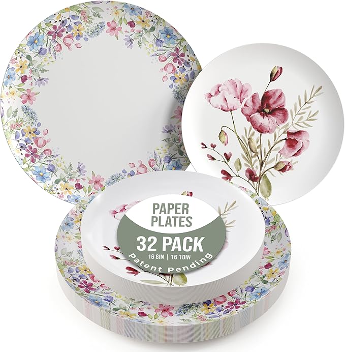 Trendables Heavy Duty Paper Plates Set by Trendables