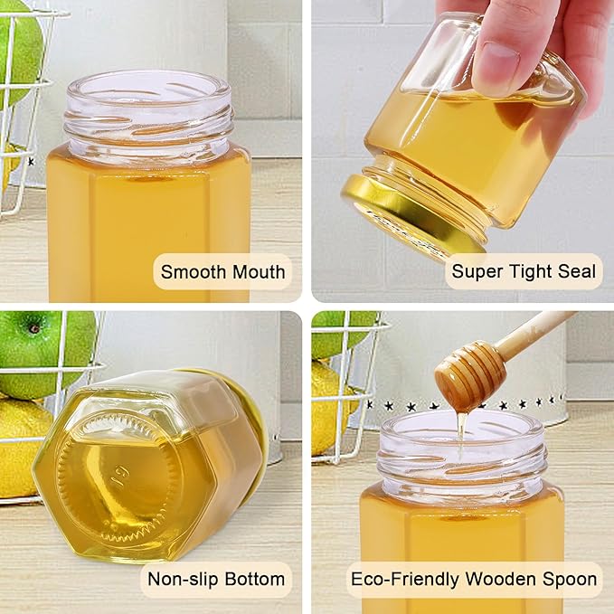 Aliggbent 70 Pack Small Honey Jars - Image 4