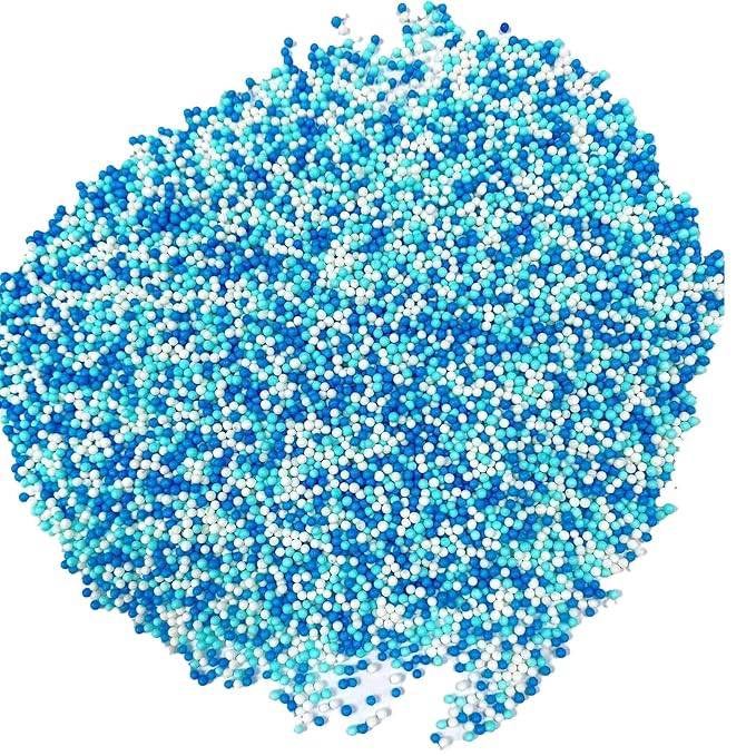Sentovac Blue and White Nonpareils Sprinkles Edible 2mm Mini Peals Sprinkle - Image 5