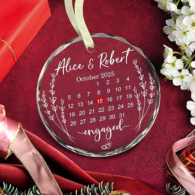 Personalized The Year We Became Mr & Mrs Christmas Ornaments - Image 2