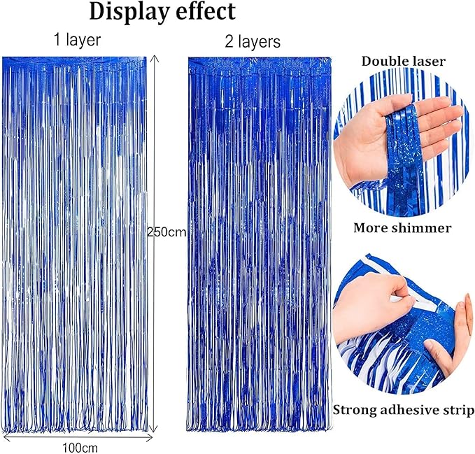 Foil Fringe Curtain Party Decorations - Image 5