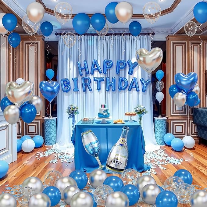 Blue Happy Birthday Decorations - Image 6