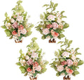 Ling's Moment 17.5" Tall Standing Artificial Flowers Arrangements 4pcs Fall by LingsMoment