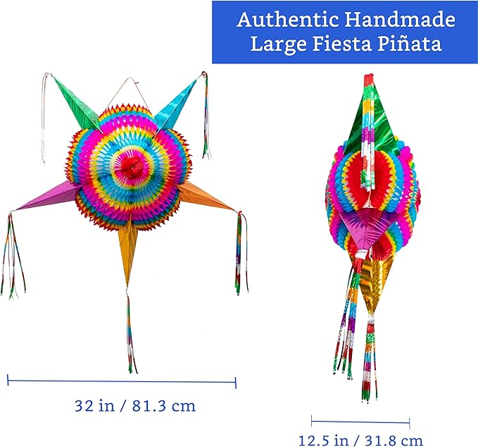 Mexican Piñata - Authentic Handmade Foldable Large Pinata - Image 2