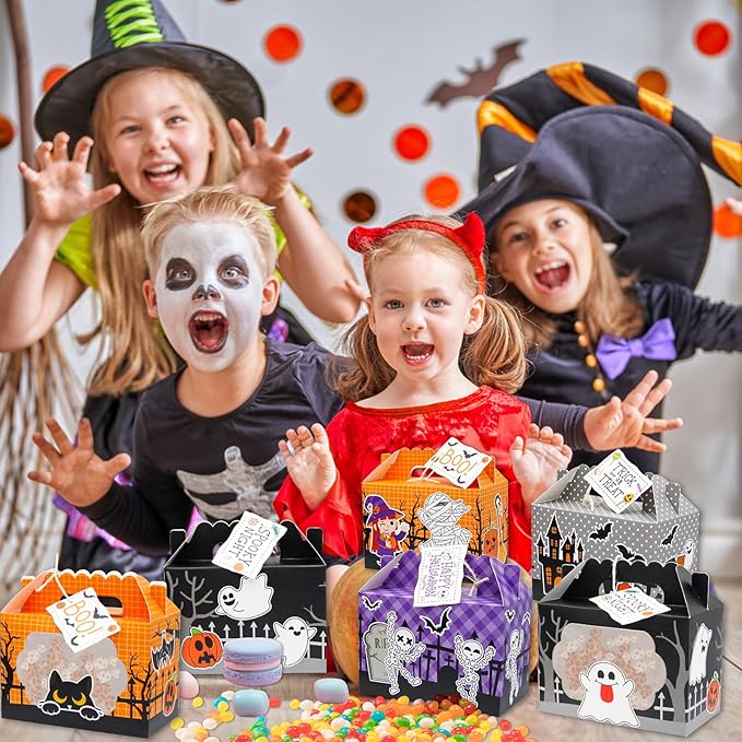 24 Pack Halloween Treat Boxes, Trick or Treat Candy Boxes - Image 5