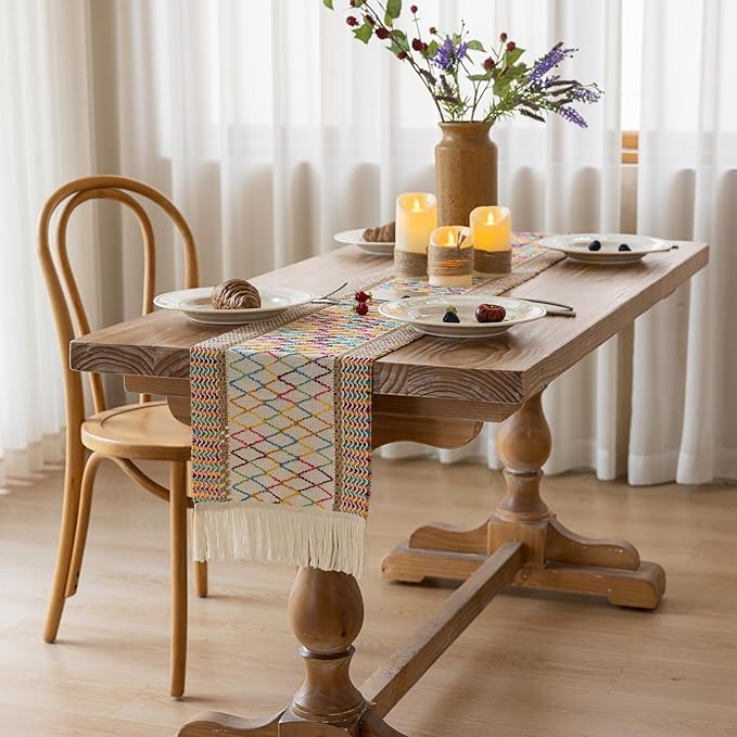 Keketo Boho Table Runner Colorful - Image 4
