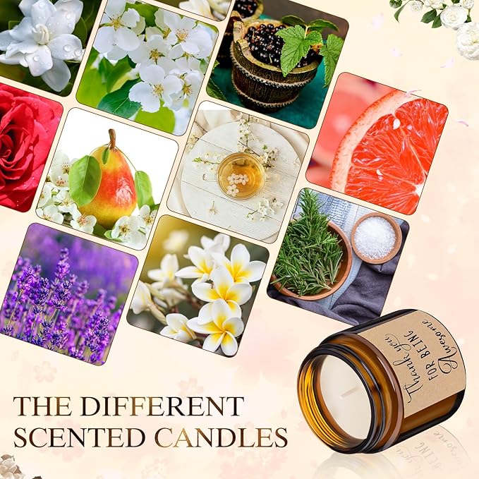 MTLEE 20 Pcs Thank You Gifts Candles 3.5 oz Employee Appreciation Inspirational - Image 3