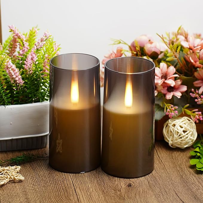 Flameless LED Candles, Upgraded Realistic Flickering Pillar Battery Operated - Image 4