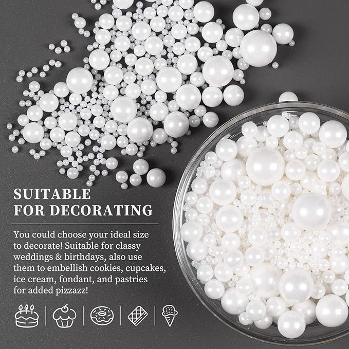 Edible Pearls for Cake Decorating, and Chocolate, and Easter.120g - Image 5