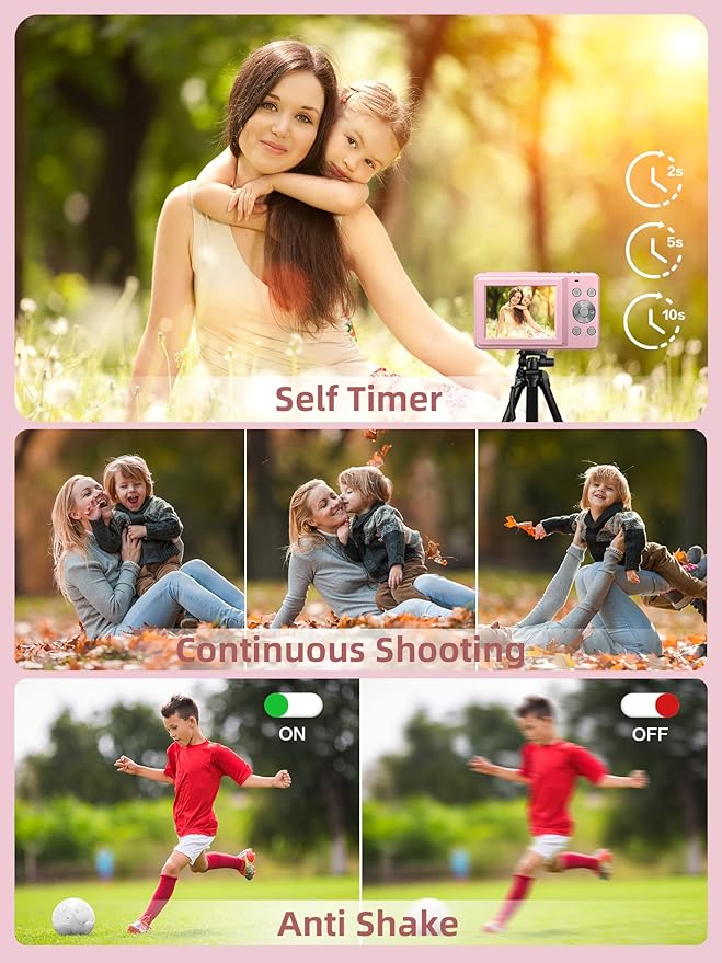Digital Camera, FHD 1080P Digital Point and Shoot Camera - Image 4