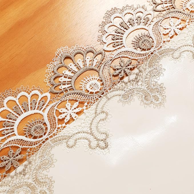 Vintage Lace Dining Table Runner, Small Macrame Coffee Table Runners 48 inches - Image 6