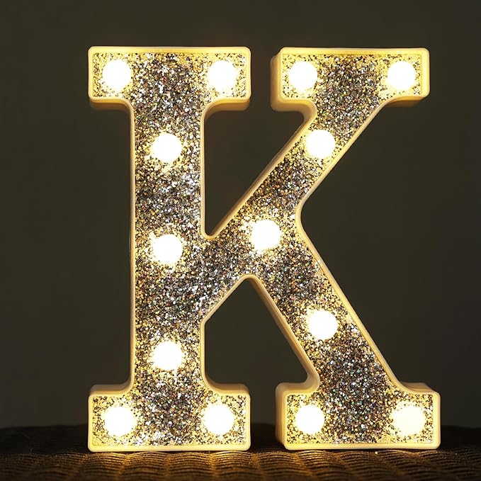NW LIGHT Light Up Marquee Letter K by NWLIGHT