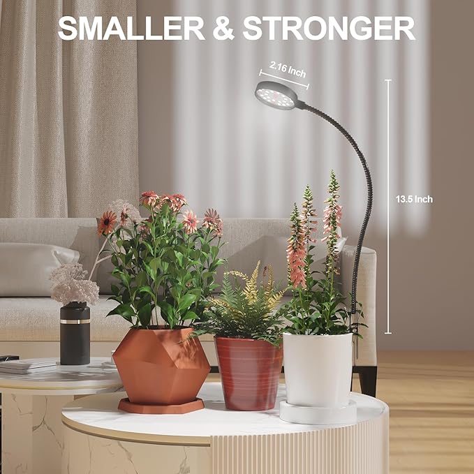 LED Plant Grow Light Clip on, Gooseneck 6000K Full Spectrum Growing Lamp - Image 6