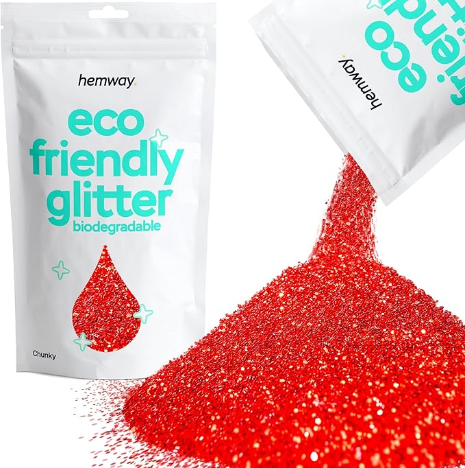 Hemway Biodegradable Glitter Eco Friendly - 100g/3.5oz Bio Cosmetic Safe by Hemway