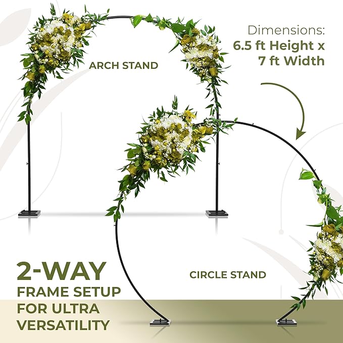 VerdeVista Convertible 6.5 FT Round Backdrop Stand - Image 3