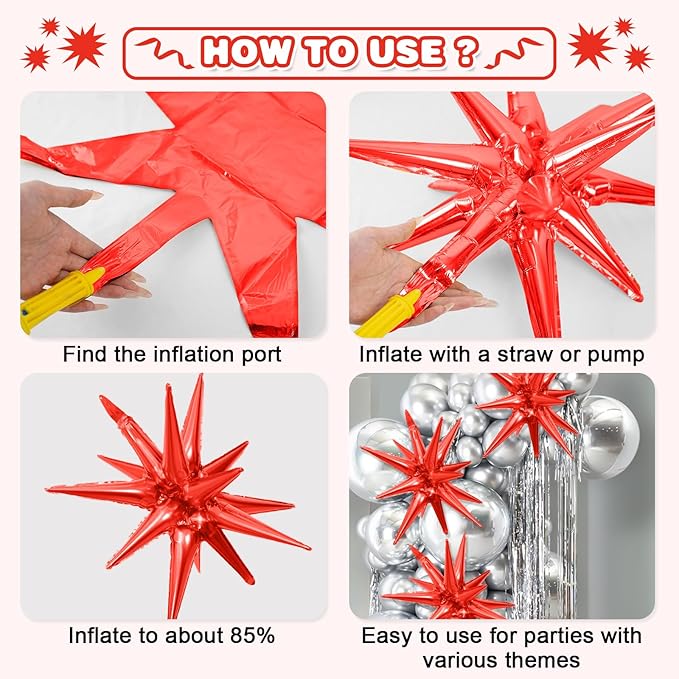 Colorful Star Balloons - Image 7
