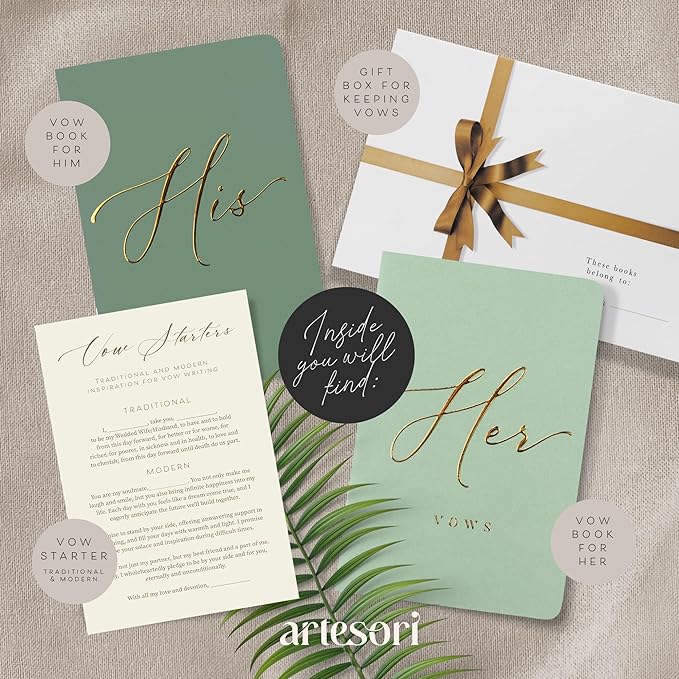 ARTESORI Premium Wedding Vow Book - Image 2