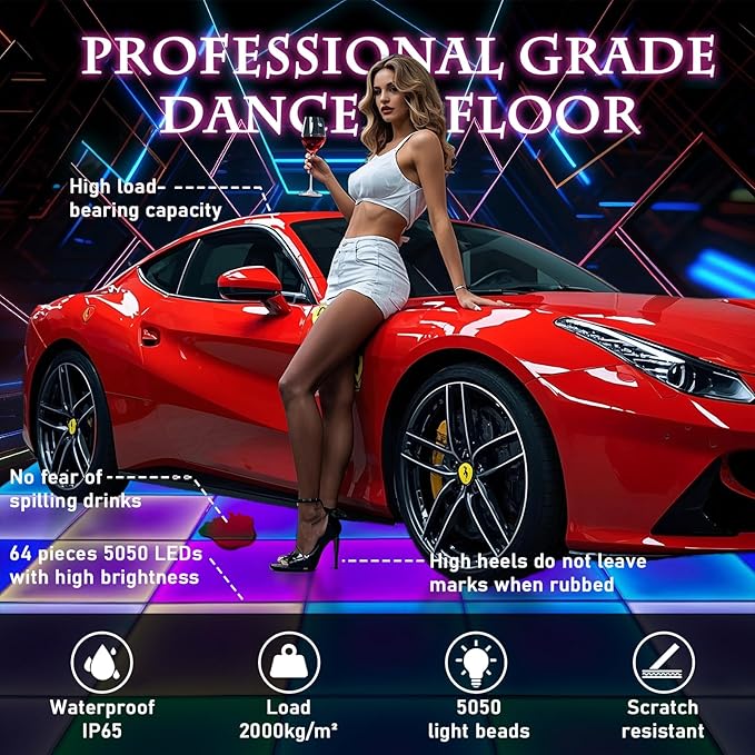 Dance Floor Stage Lights-Tempered Glass - Image 2