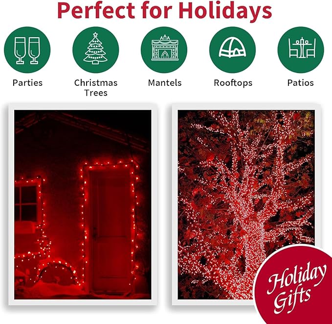 60 Count Red -String Lights - Image 7