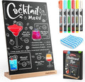Chalkboard with Beech-Wood Base, 8 x 12 inch Tabletop Message Boards Menu by Halobios