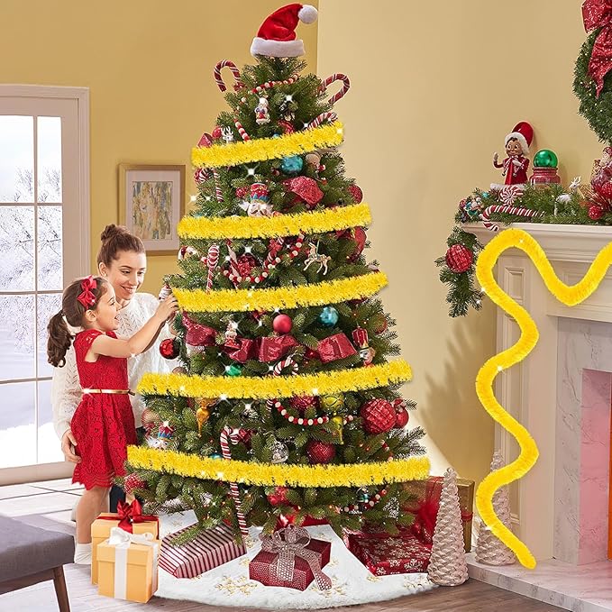 25 Feet Metallic Twist Tinsel Garland Backdrop - Image 6