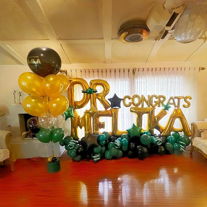 Letter Balloons Gold, 40 Inch Alphabet Name Balloon, Large Self Inflating - Image 5