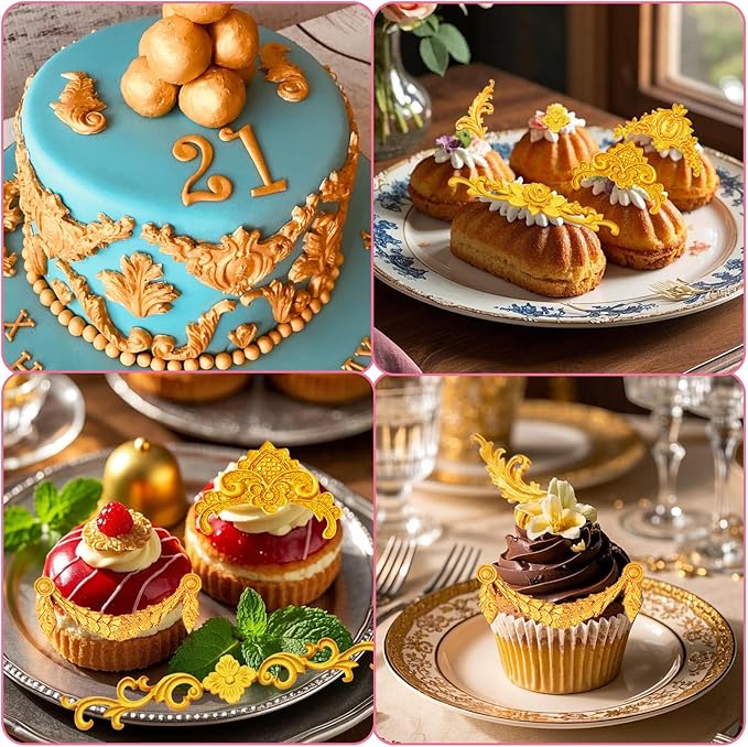 Baroque Scroll Pattern Silicone Craft Molds Border Decorative Silicone Moulds - Image 4
