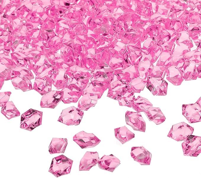 uxcell 1000pcs Fake Ice Rocks, Dazzling Clear Resin Crushed Ice Sparkling Fake by uxcell