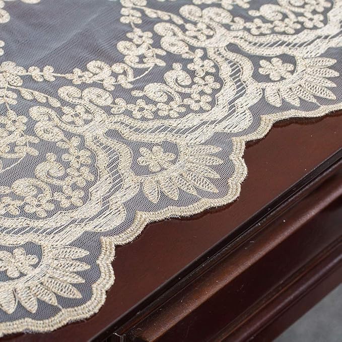ARTABLE Rectangle Table Runner Lace Macrame Embroidered Table Runners - Image 5