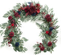 Ling's Moment Flower Garland - 6FT Eucalyptus & Rose - Sweetheart Table Decor by LingsMoment