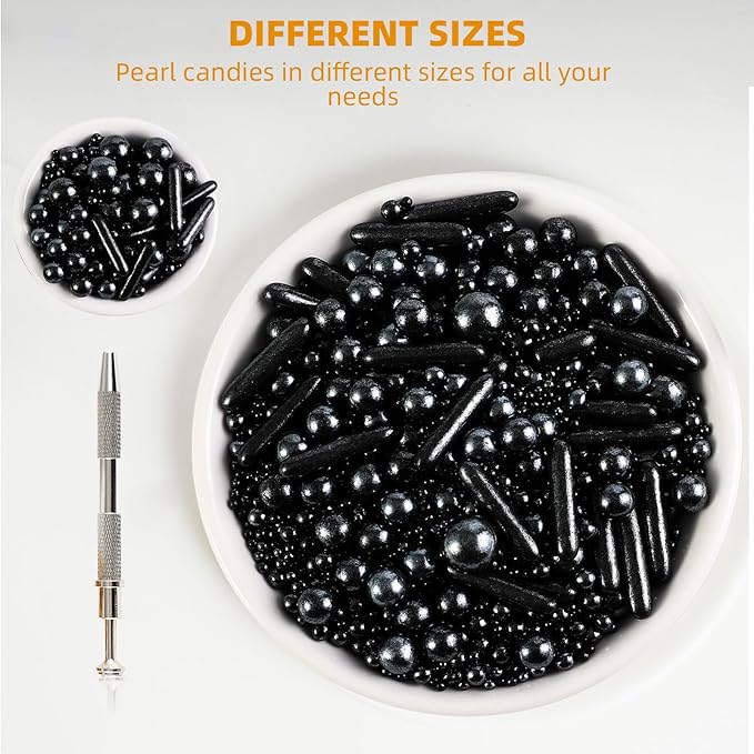 Kasvan Black Mix Sugar Sprinkles - Image 2