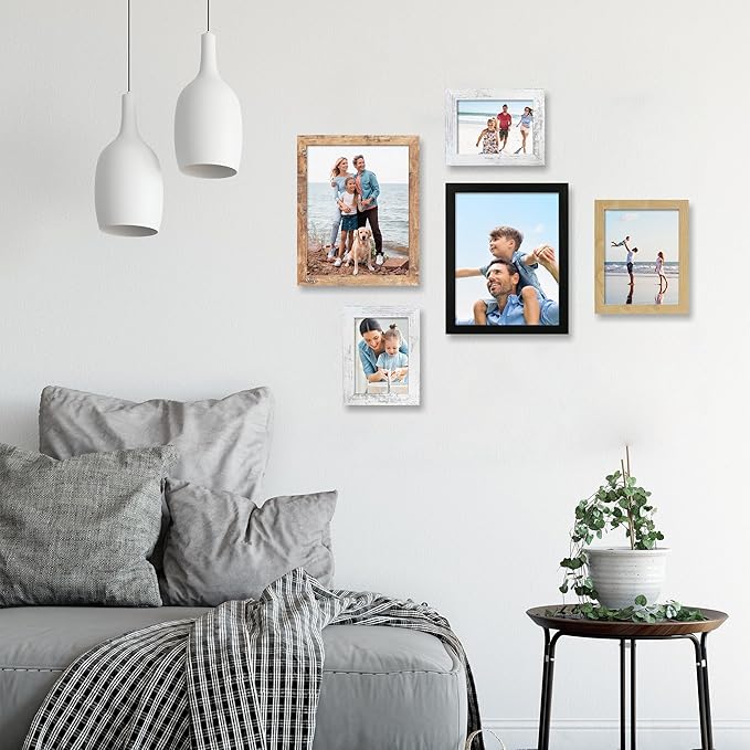 4x6 Picture Frame Set of 4, High Definition Real Glass 4 x 6 Photo Frames - Image 2